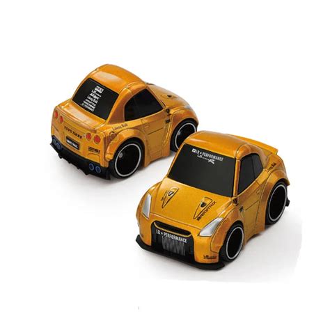 Mini GT Qube Carz Nissan GT-R R35 LB WORKS Type 1 LB Gold – Blister Pa ...