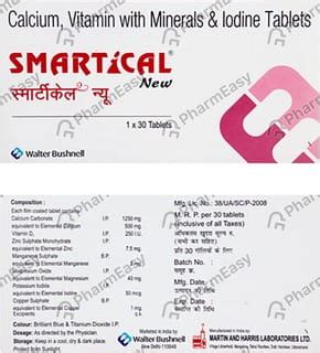 Buy Smartical New Strip Of 30 Tablets Online at Flat 15% OFF | PharmEasy
