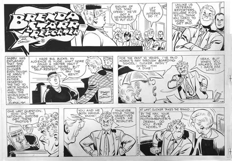 Brenda Starr Sunday Strip 1/10/1987 by Ramona Fradon