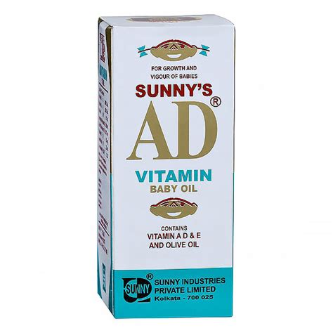 Buy Sunny's AD Vitamin Baby Oil, 170 ml | 19 Minutes Delivery | Apollo ...