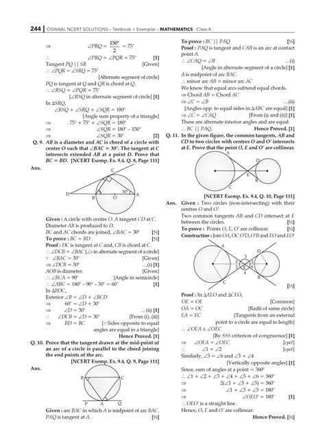 NCERT Solutions Class 10 Maths | Chapter 10 Circles | For 2025-26 Board ...