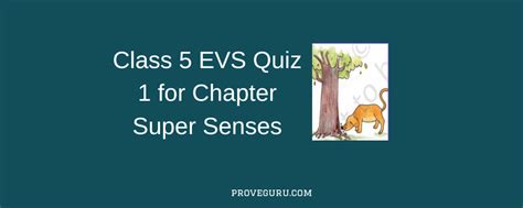 Class 5th Science Chapter Super Sense 的图像结果