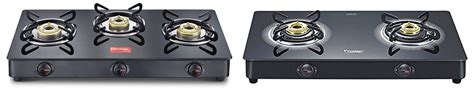 Buy Prestige Royale Plus Schott Glass 2 Burner Stove, Manual Ignition ...