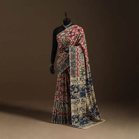 Kalamkari Sarees - Exclusive Kalamkari Silk Sarees | iTokri