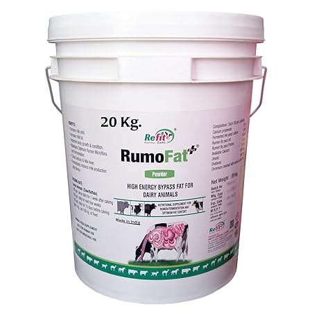 REFIT ANIMAL CARE Rumen Bypass Fat Powder for Cows, Buffalo, Goat ...