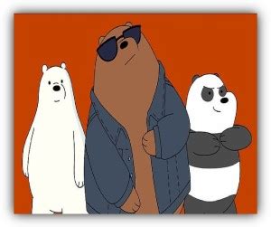 SKY DOT we bare bears cartoon humor simple background Non Slip Base ...