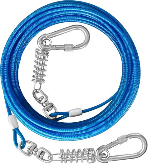 Amazon.com : HaiYUAN Dog Tie Out Cable 10/15/20/25/30FT Dog Run Cable ...