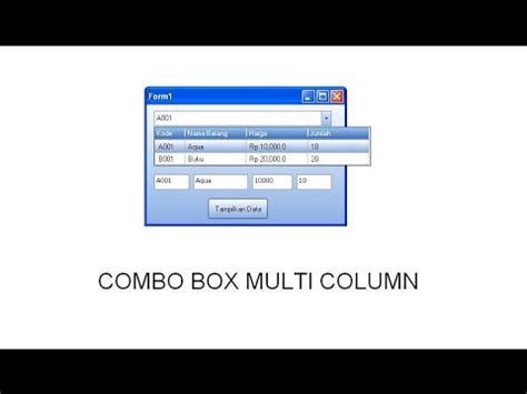 Image result for Multi-Column ComboBox