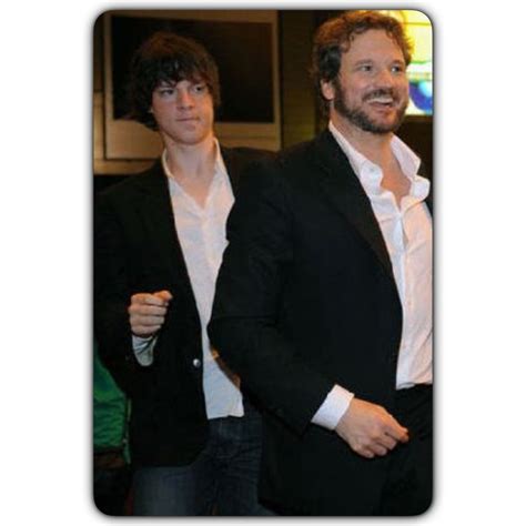 Colin Firth and his son William