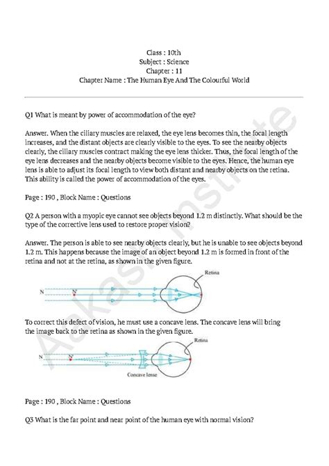 Ncert solution cbse class 10 sci chap 11 - Class : 10th Subject ...