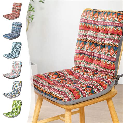 Rojia High Back Chair Cushions with Ties, Non-Slip Chair Cushion for ...