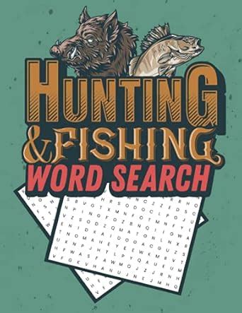 Hunting & Fishing Word Search: Large Print Word Search Puzzle Book ...
