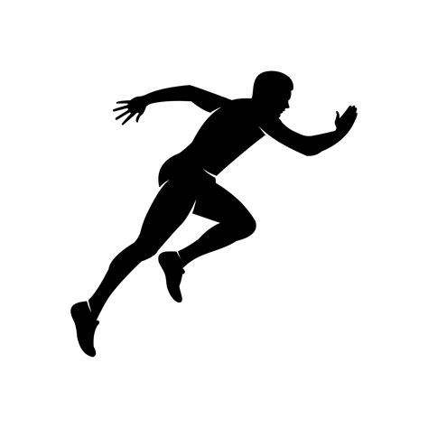 running man silhouette vector 8687830 Vector Art at Vecteezy