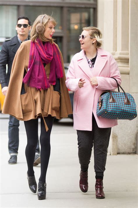 TAYLOR SWIFT and LENA DUNHAM Out and About in New York – HawtCelebs