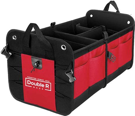 wolpin Foldable Car Storage Box for Travel Supplies Auto Back Seat Car ...