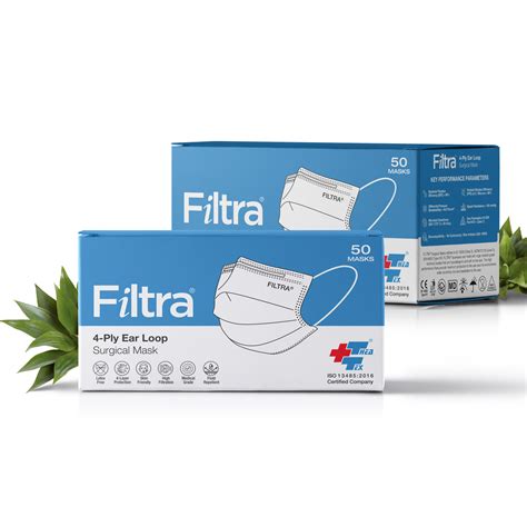 4-Ply Yellow Surgical Mask | High Filtration | Box of 50 – FILTRA® Store