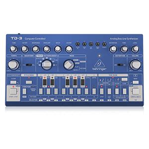 Behringer TD-3-BU Analog Bass Line Synthesizer with VCO, VCF,VCA ...