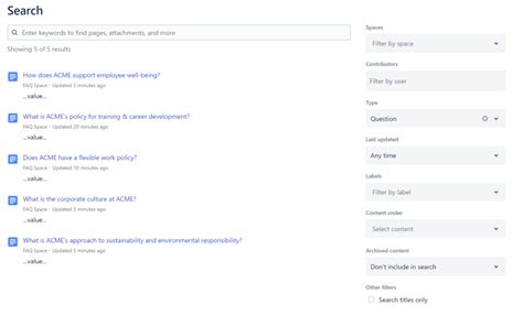Image result for Create FAQ On Confluence