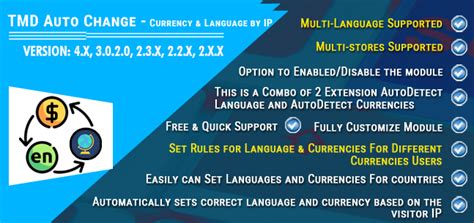 Opencart - Auto Change - Currency & Language by IP