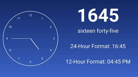 1645 Military Time - Military Time Converter