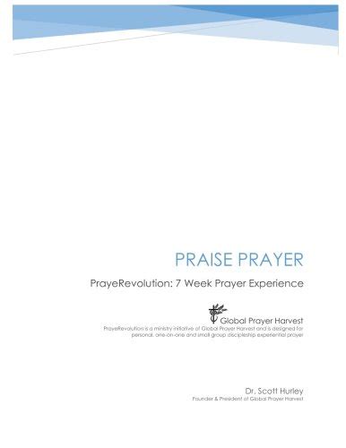 Buy Praise Prayer: PrayeRevolution: 7 Week Prayer Experience Book ...