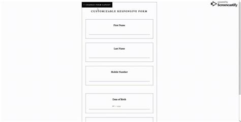 HTML Form Layout 的图像结果
