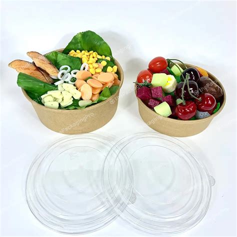 Recyclable Eco Friendly Packaging Fast Food Packing Salad Bowl Kraft ...