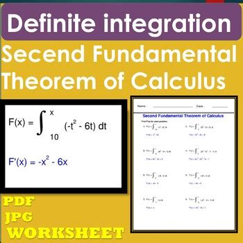 Image result for Second Fundamental Theorem of Integral Calculus Graph
