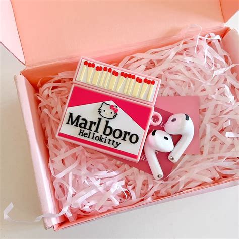 Marlboro Kitty Silicon Airpod Case – Kalakaar Indiaa