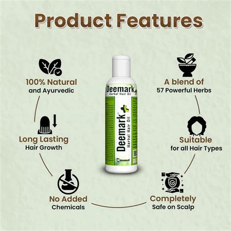 Buy Non-sticky Herbal Hair Oil Plus for Fast Hair Growth – Deemark
