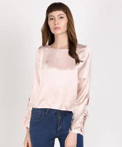 Trendyol Casual Half Sleeve Solid Women Pink Top - Buy Trendyol Casual ...