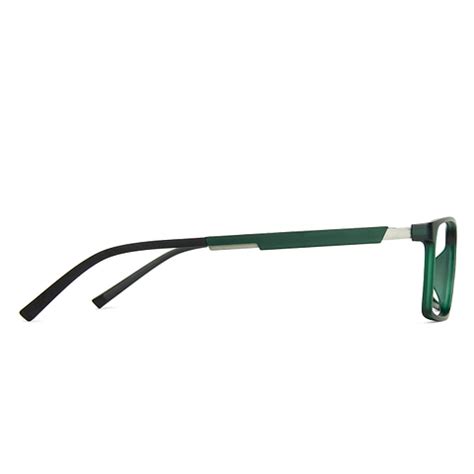 Buy Green Silver Black Full Rim Rectangle Lenskart Air Essentials LA ...