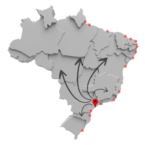 Brazil Ports Map