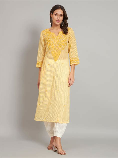 Buy Authentic hand-embroidered Chikankari - Flat 10% OFF - Akheri – akheri