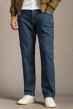 Buy Men Navy Mid wash Regular Fit Jeans Online - 40006303 | Louis Philippe