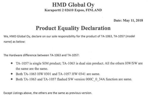Two Nokia phones with 18:9 displays spied in FCC certification | Digit