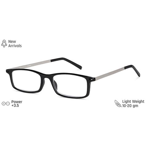 Buy Black Black Full Rim Rectangle Lenskart READERS LK E13700 Only for ...