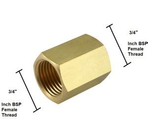 Meltec 3/8 Female Connector, Hex Coupler for Air hose, Pipe line 2-Way ...
