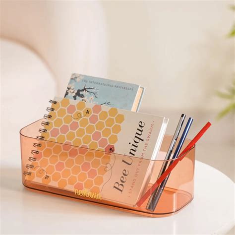 Tissue Paper Holder With Organizer Amber Online - Premium Tissue Box ...