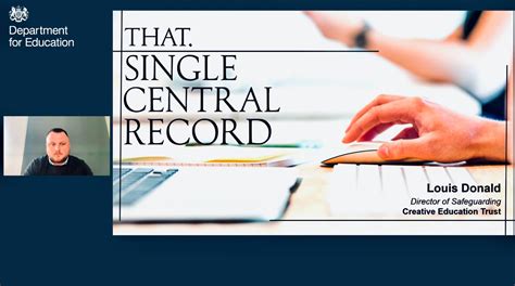 That Single Central Record. (DfE, Louis Donald, 2023) on Vimeo