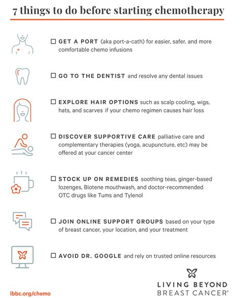 7 things to do before starting chemotherapy | LBBC