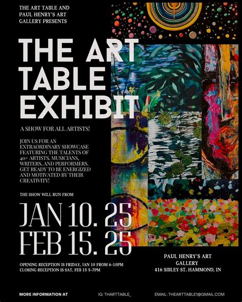THE ART TABLE EXHIBIT ⭐ PAUL HENRYS , Paul Henry's Art Gallery, Hammond ...