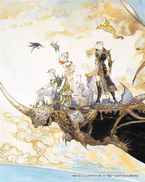 Final Fantasy Yoshitaka Amano Nieuwe Yoshitaka Amano Artwork Met Final