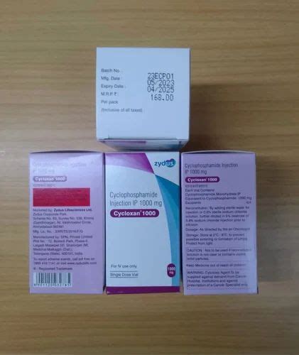 Anti Cancer Injection - Cyclophosphamide Injection IP 1000 Mg Exporter ...