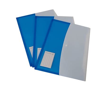 Button Bag Plastic File Folder (Pack of 3) : Amazon.in: Office Products