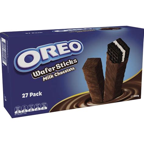 Oreo Milk Chocolate Wafer Sticks Biscuits Large Multipack 345g | Woolworths