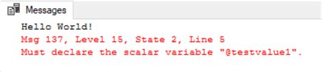Image result for Variables in SQL Server Script