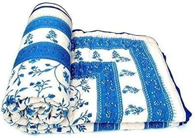 Buy SVT Traditional Famous Jaipuri Beautiful Floral Print In White And ...