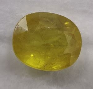 VISVESA Pukhraj, Guru, Ratti 7.98 /Carats 7.26, Lab Certified Good ...