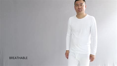 1 Cold Winter Warm Clothing Men's O-neck Slimming Long Johns Thermal T ...